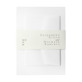 Ivory Minimalist Boho Script Wedding Uitnodigingen Wikkel (Voorkant Voorbeeld)
