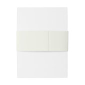 Ivory Minimalist Boho Script Wedding Uitnodigingen Wikkel (Achterkant Voorbeeld)