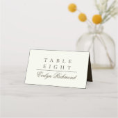 Ivory Minimalist Coffee Script Folded Wedding (Voorkant)