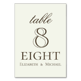 Ivory Minimalist Coffee Script Wedding Kaart