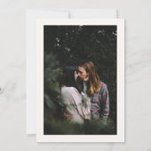 Ivory Minimalist Simple Script Wedding Photo Kaart (Achterkant)