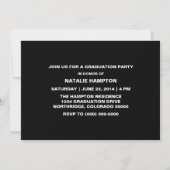 Ivory Modern Cut Out Grad Invitation (Dos)