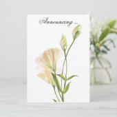 Ivory Moon Mariage Annouement Invitation (Debout devant)