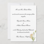 Ivory Moon Mariage Annouement Invitation (Dos)