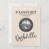 Ivory Nashville Paspoort Trouw Uitnodiging (Achterkant)