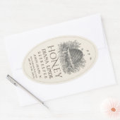 Ivory Oval & Queenline Honey Label ( Skep) (Envelop)