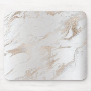 Ivory Parly Titanium Gold White Grey Marmer Muismat