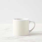 Ivory Pastel Couleur Solide Espresso Mug (Droite)