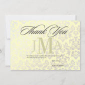 Ivory + Pearl Damask, Merci cartes, DO-IT-YOURSELF (Dos)