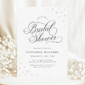 Ivory Pearls Bridal Shower Uitnodiging