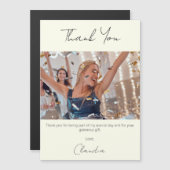 Ivory photo merci carte magnétique (Devant / Derrière)