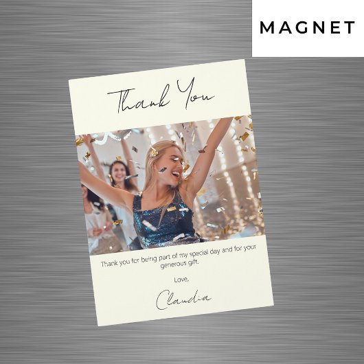 Ivory photo merci carte magnétique