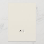 Ivory Photo Wedding Menu (Achterkant)