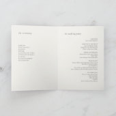 Ivory | Programme de mariage plié Chic Blush Flora (Intérieur)
