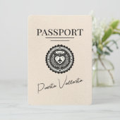 Ivory Puerta Vallarta Paspoort Bewaar de datum Save The Date (Staand voorkant)