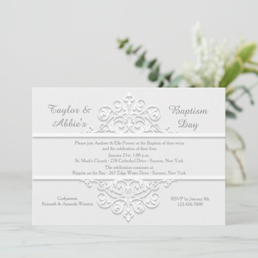 Ivory Railing Invitation religieuse (Debout devant)