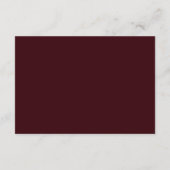 Ivory Red Old Money Wedding Details QR code Informatiekaartje (Achterkant)