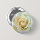 Ivory Roos Ronde Button 5,7 Cm (Voorkant /achterkant)