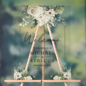 Ivory Rose Sage Green Floral Wedding Welcome (Neutre)
