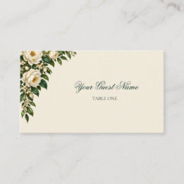 Ivory Roses & Emerald Find Your Table Informatiekaartje