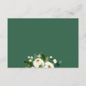 Ivory Rozen Greenery Floral Wedding Informatiekaartje (Achterkant)