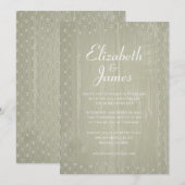 Ivory Rustic Country Barn Invitations au mariage d (Devant / Derrière)