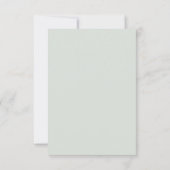 Ivory & Sage | Carte de Faire-Part de Mariage Flor (Dos)