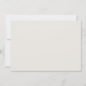 Ivory & Sand | Chic Faire-Part de Mariage Floral (Dos)