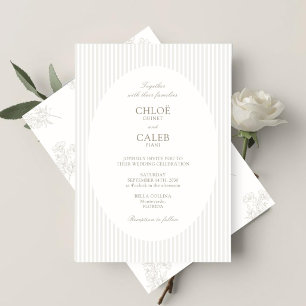 Ivory & Sand Faire-part de mariage botanique à r
