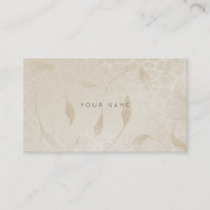 Ivory Silver Pearl Grey Zebra Floral Vip Visitekaartje