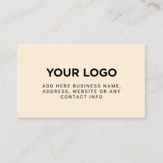 Ivory | Simple Company Logo Visitekaartje