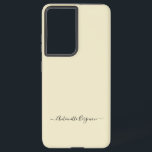 Ivory Simple Minimaliste Script Nom personnalisé<br><div class="desc">Un design simple et élégant de typographie de nom personnalisé dans une police de script décontracté en noir frappant sur classique de blanc ecru. L'article parfait pour le minimaliste. Un cadeau ou un accessoire sur mesure moderne pour toute occasion. Debra Valencia, une visionnaire artiste motif de surface, créatrice de produits...</div>