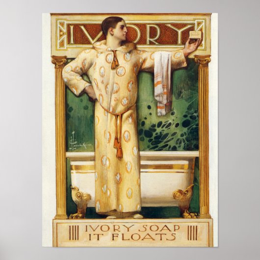 Ivory Soap it Floats, Ivory Magazine, 1900 Poster (Voorkant)