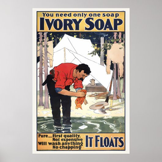 Ivory Soap Oude Poster Prints (Voorkant)