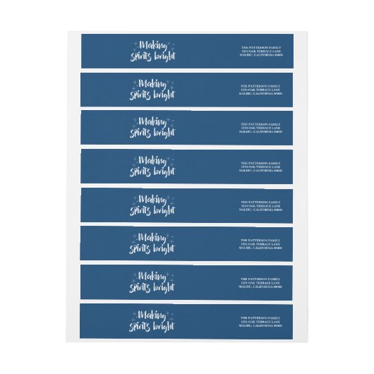 Ivory Starry Making Spirits Bright Holiday (Vel)