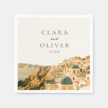Ivory Terracotta Santorini Caldera Griekse Bruilof