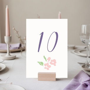 Ivory Trouwtafel nummer Plat Kaart