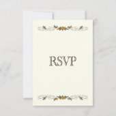 Ivory Vine RSVP met Menu (Achterkant)