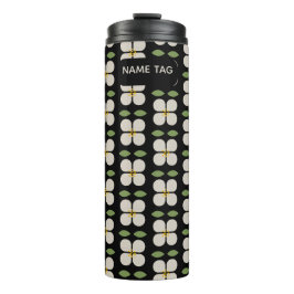Ivory Vines Floral Thermal Tumbler Thermosbeker