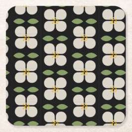 IVORY VINES - Modern Bloemig Papieren Onderzetter