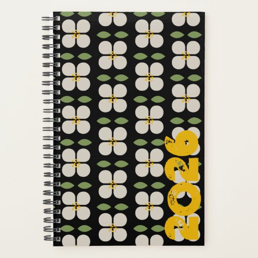 IVORY VINES - Planificateur à motifs botaniques (Devant)
