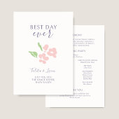 Ivory | Watercolor Bloemen Bruiloft Programma