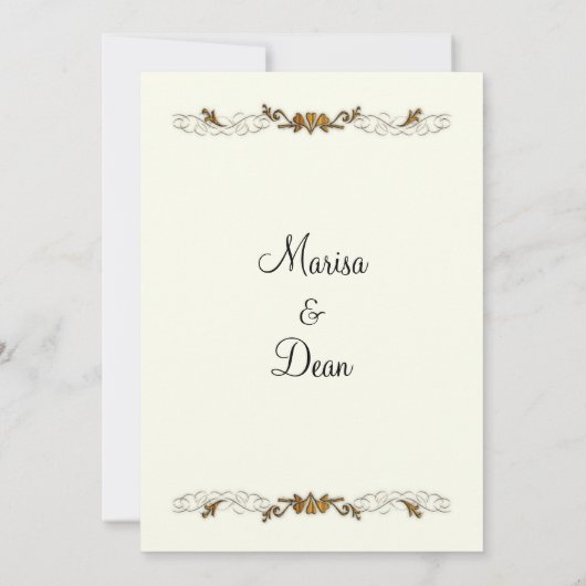 Ivory Wedding Invitations (Dos)