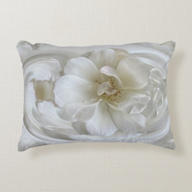Ivory white accent kussen (Voorkant)