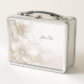 Ivory White Flowers Lunchbox (Devant)
