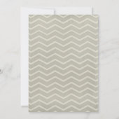 Ivory Zigzag Invitations De Mariage (Dos)