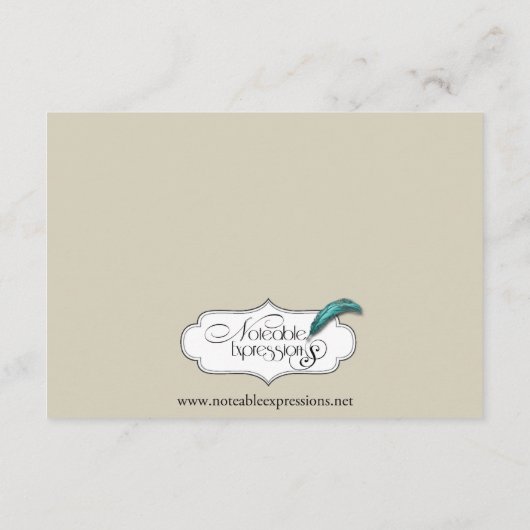 Ivory Zwart en Goud Damast Trouwreceptie Informatiekaartje (Achterkant)