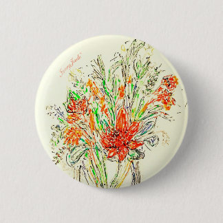 IvoryJade Floral Badge Ronde Button 5,7 Cm