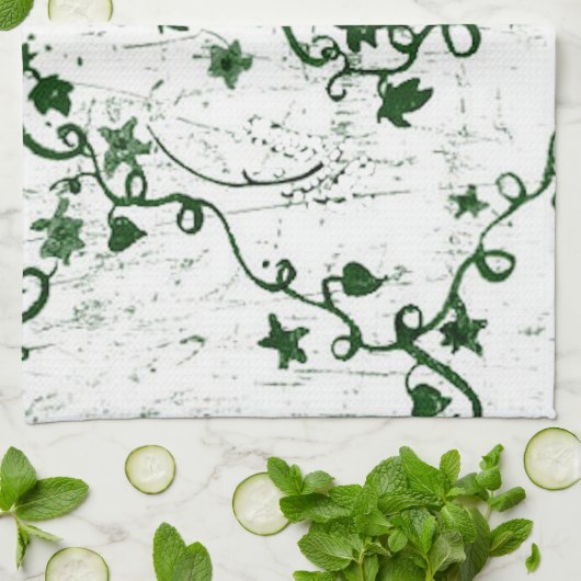 Ivy Abstract Theedoek (Gevouwen)