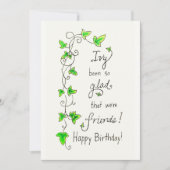 Ivy amis jouer joyeuse carte d'anniversaire (Devant)